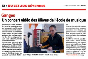 EMAC article Midi Libre Ganges 21122020